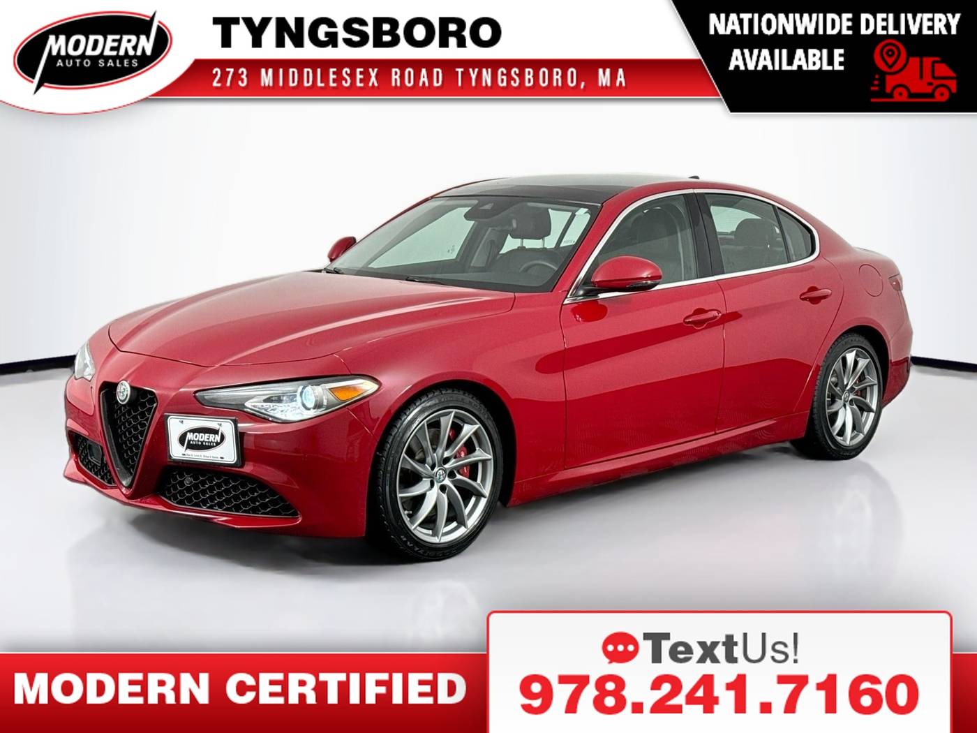 2017 Alfa Romeo Giulia Ti — Sedan — 66,088 mi — Tyngsboro, MA