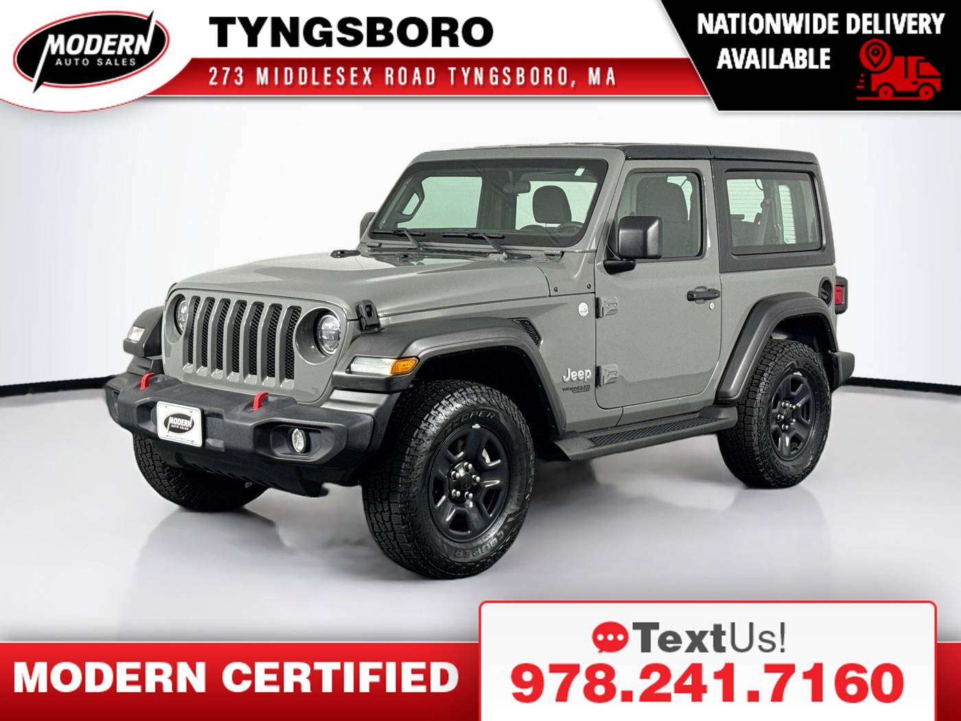 2021 Jeep Wrangler Sport — SUV — 46,096 mi — Tyngsboro, MA