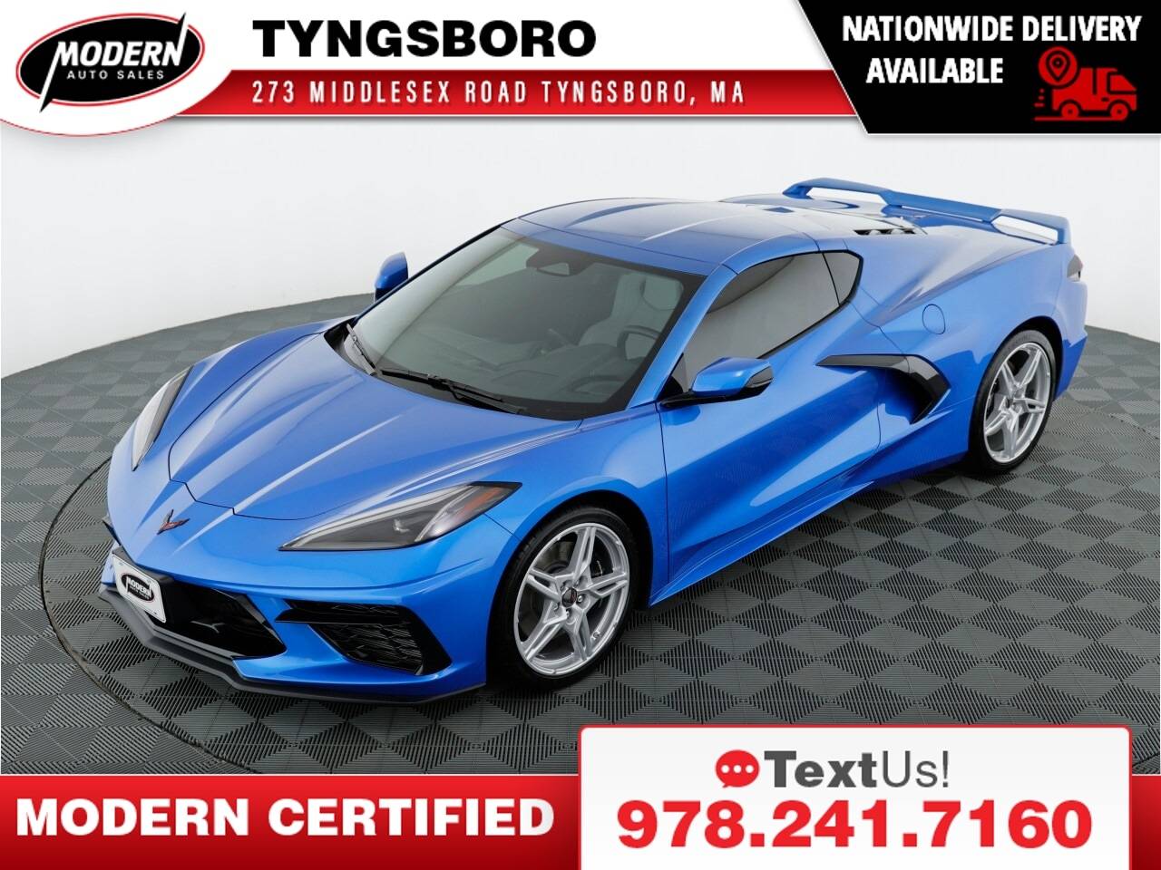 2024 Chevrolet Corvette 1LT — Coupe — 2,982 mi — Tyngsboro, MA
