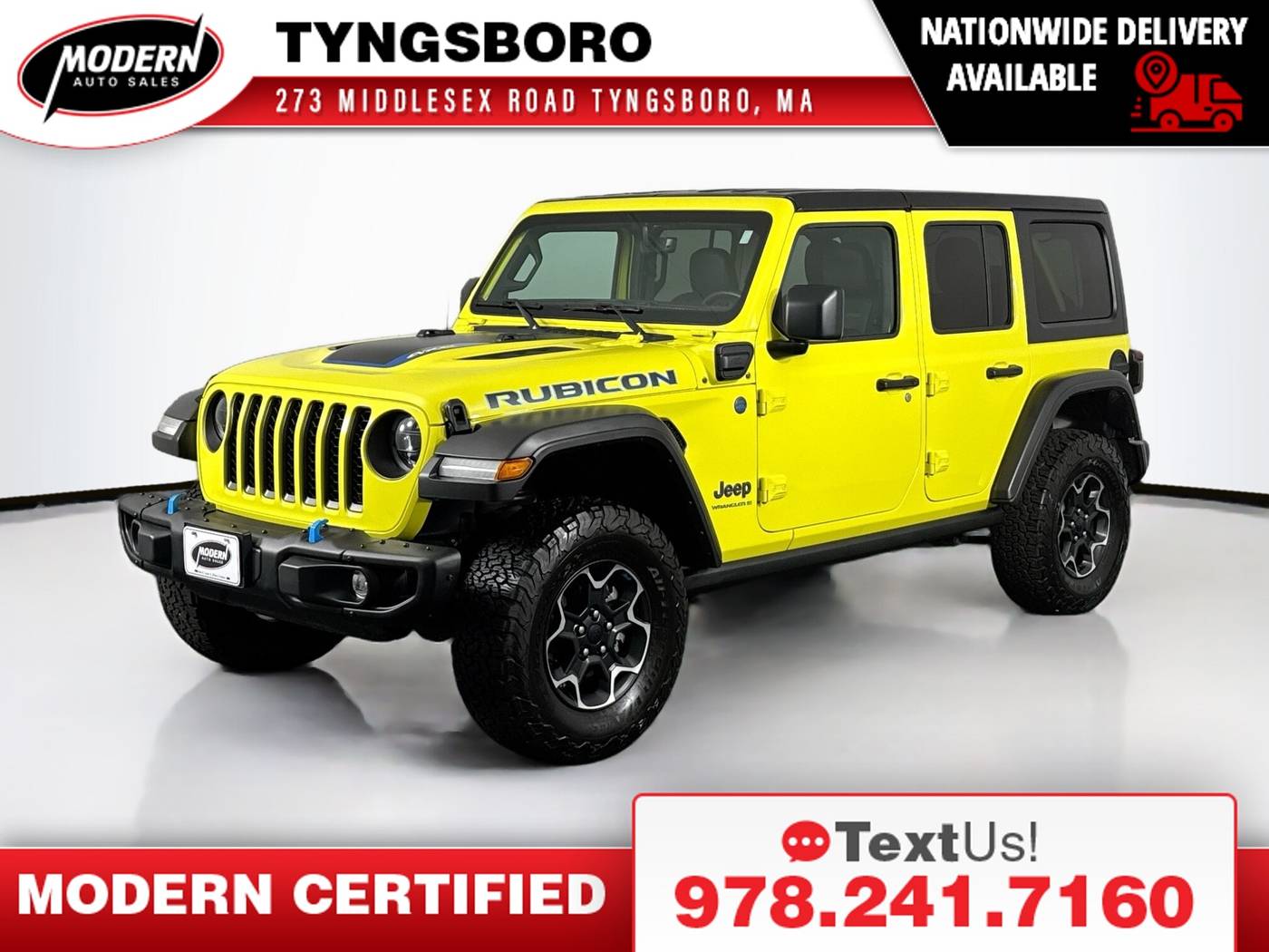 2023 Jeep Wrangler Rubicon 4xe — SUV — 12,098 mi — Tyngsboro, MA