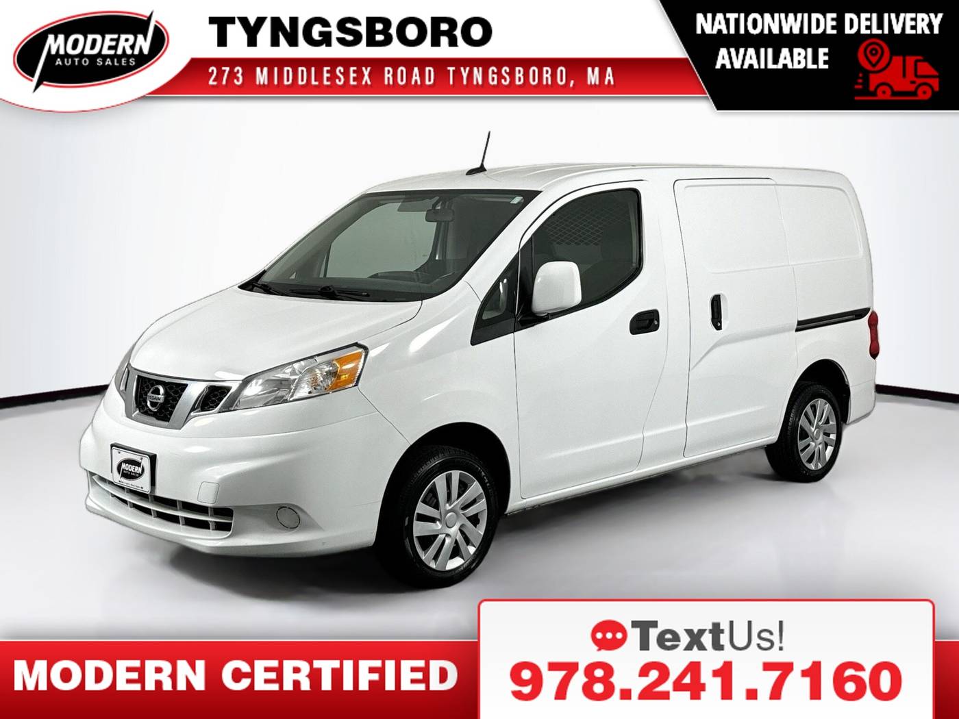 2020 Nissan NV200 Compact Cargo SV — Cargo Van — 78,786 mi — Tyngsboro, MA