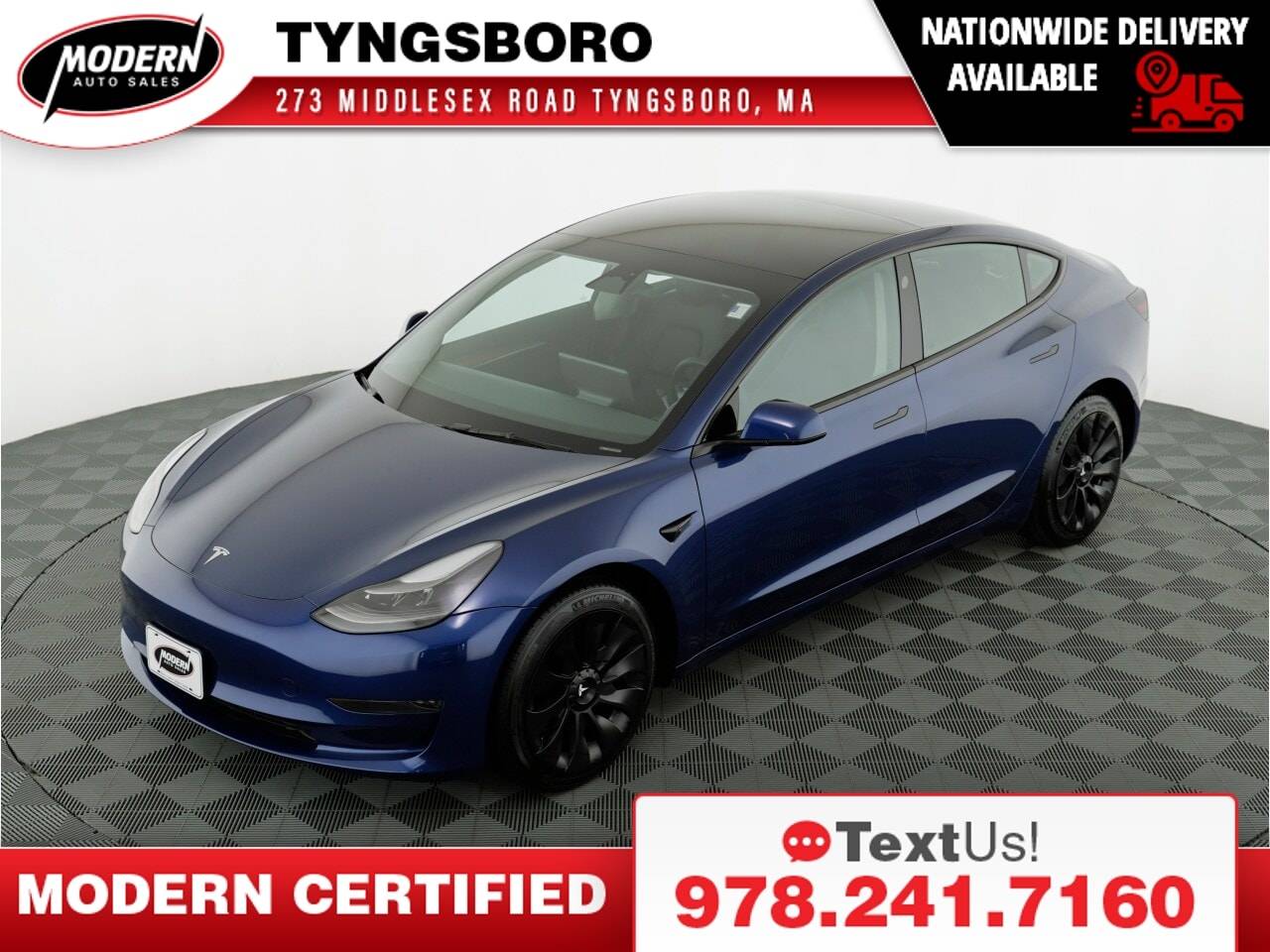 2023 Tesla Model 3 Model 3 — Sedan — 6,946 mi — Tyngsboro, MA