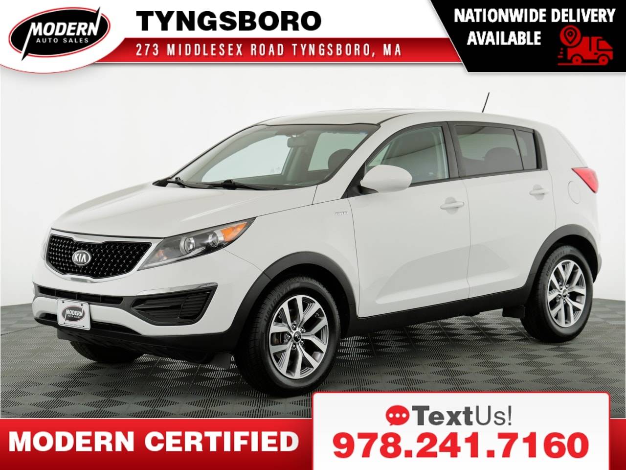 2016 Kia Sportage LX — SUV — 92,137 mi — Tyngsboro, MA