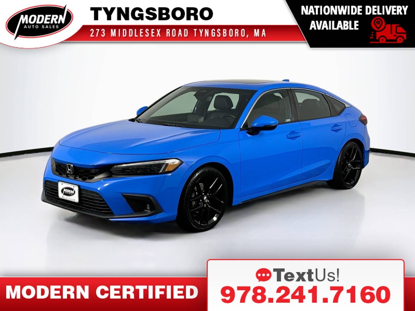 2022 Honda Civic Sport Touring — Hatchback — 77,645 mi — Tyngsboro, MA