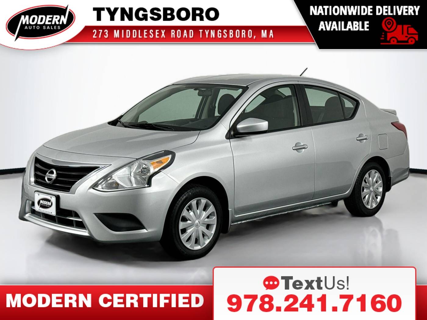 2018 Nissan Versa SV — Sedan — 64,457 mi — Tyngsboro, MA
