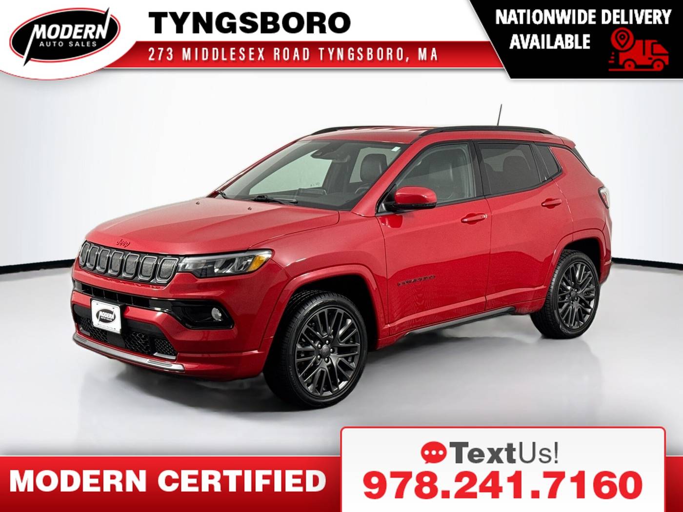 2022 Jeep Compass (RED) Edition — SUV — 34,524 mi — Tyngsboro, MA