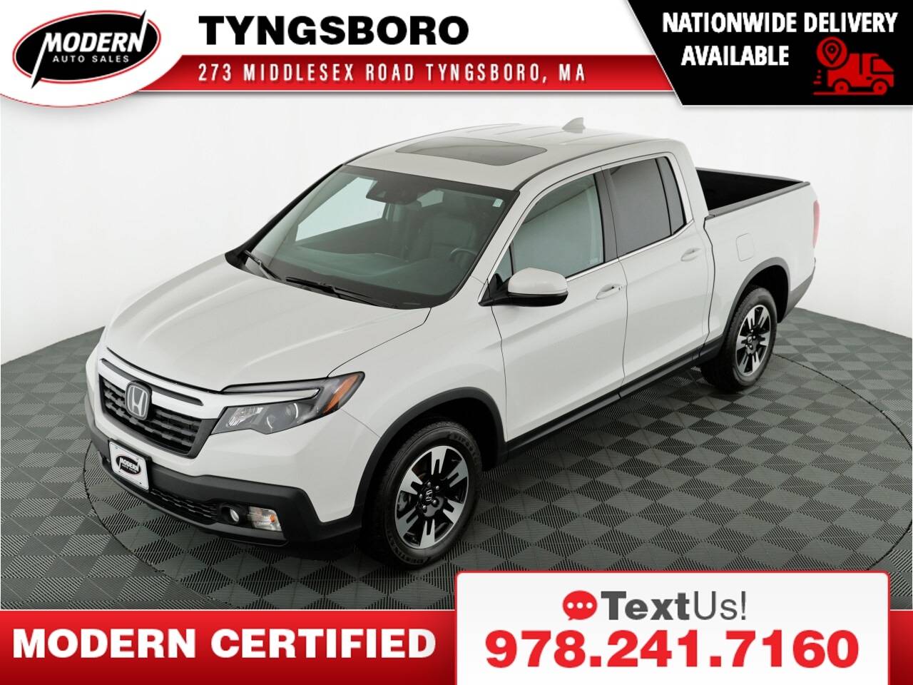 2020 Honda Ridgeline RTL — Pickup Truck — 10,251 mi — Tyngsboro, MA