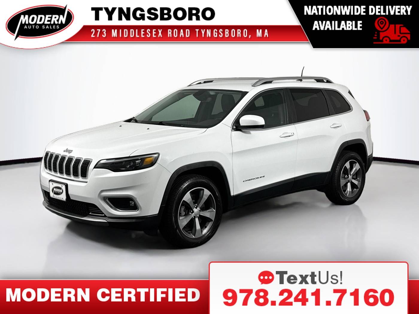 2019 Jeep Cherokee Limited — SUV — 59,140 mi — Tyngsboro, MA