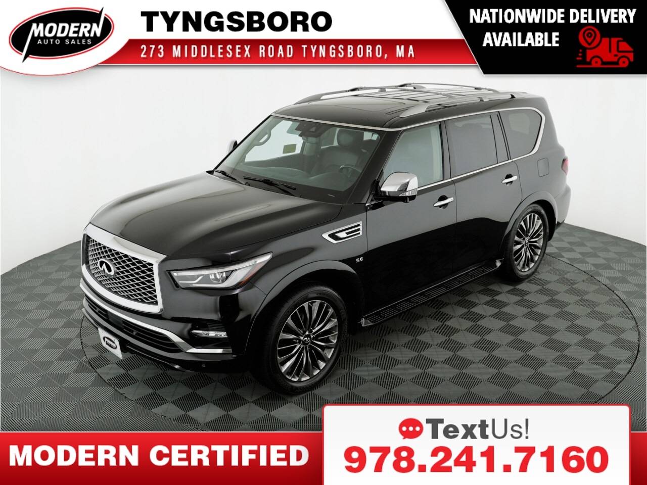 2019 INFINITI QX80 LUXE — SUV — 78,335 mi — Tyngsboro, MA