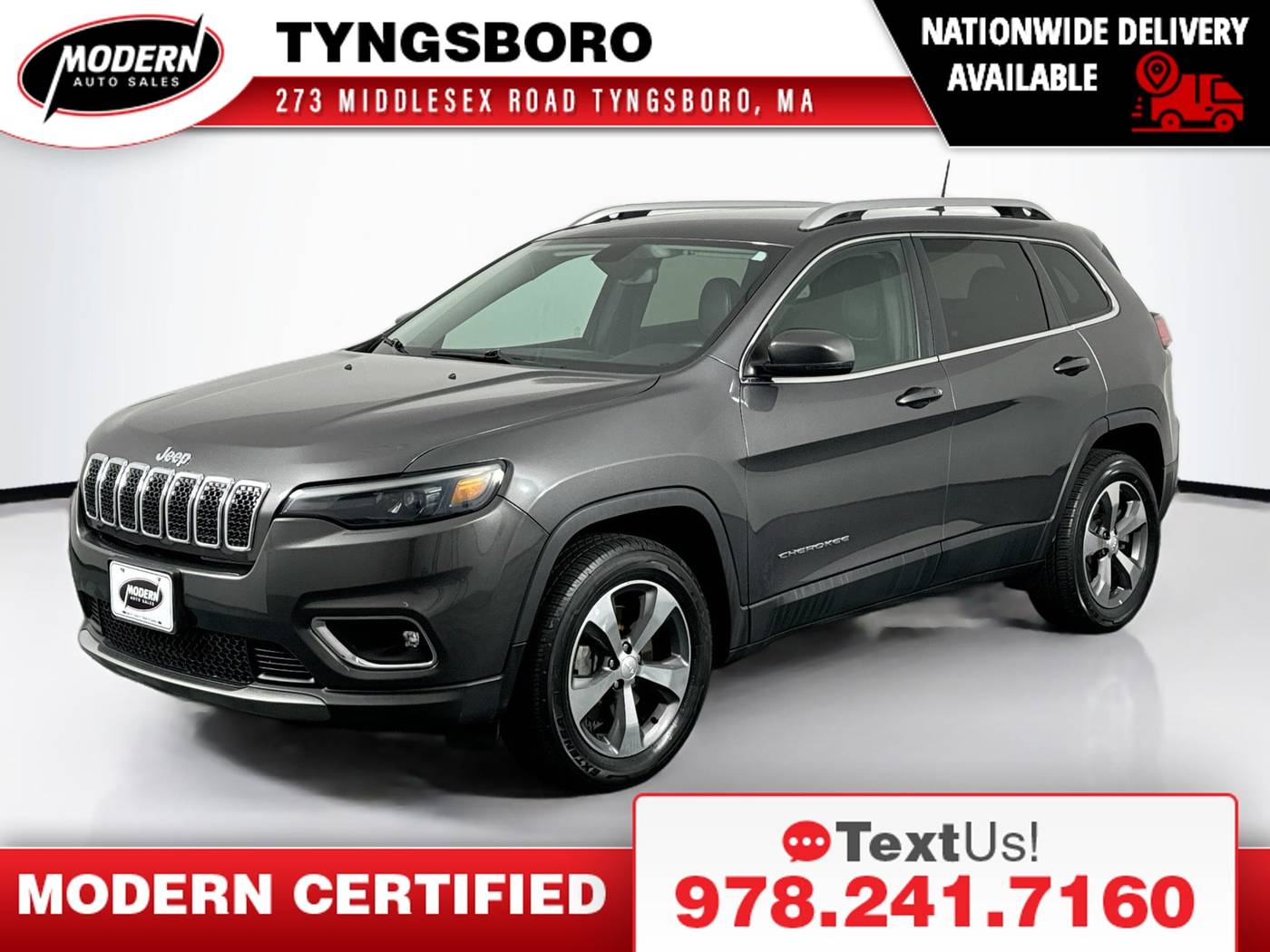 2019 Jeep Cherokee Limited — SUV — 87,787 mi — Tyngsboro, MA