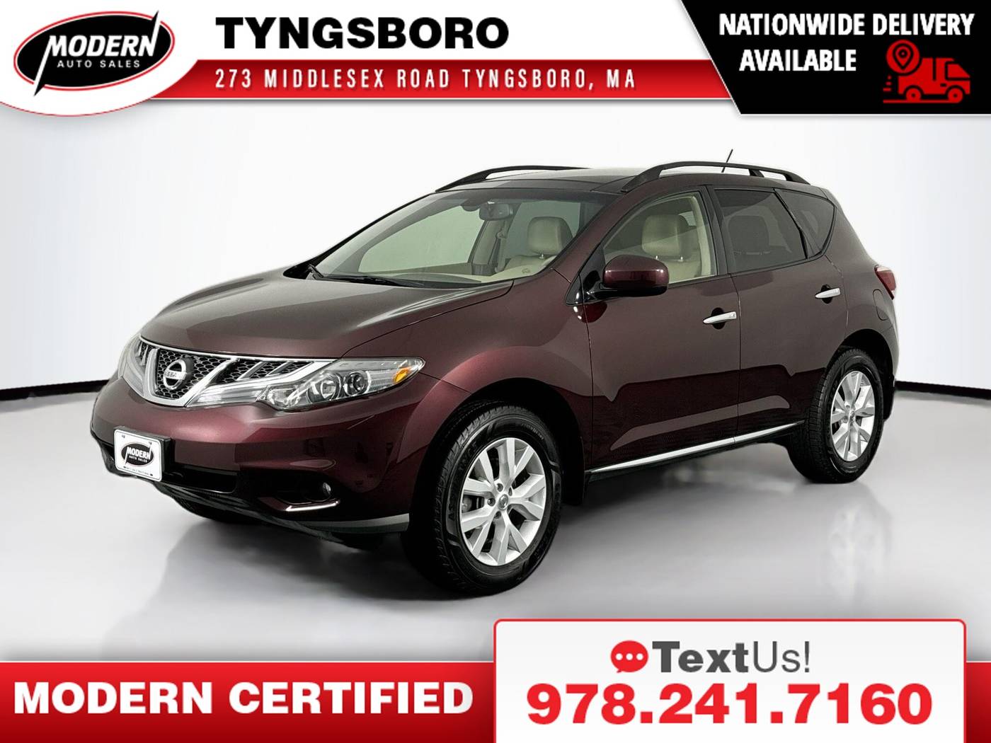 2014 Nissan Murano SL — SUV — 60,455 mi — Tyngsboro, MA