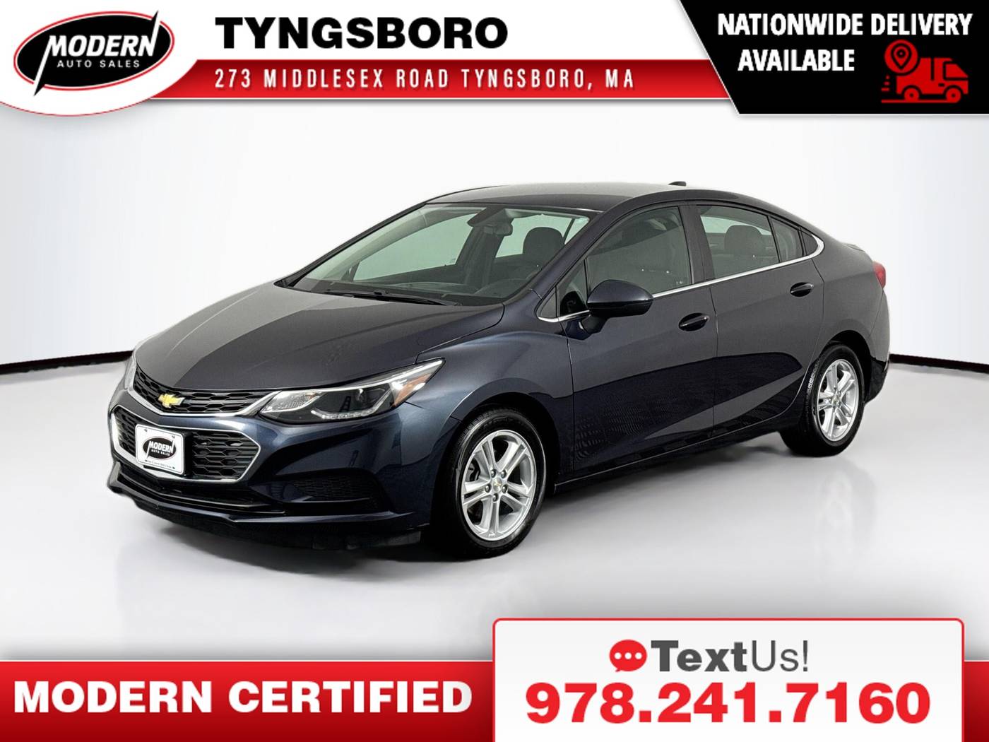 2016 Chevrolet Cruze LT — Sedan — 38,356 mi — Tyngsboro, MA
