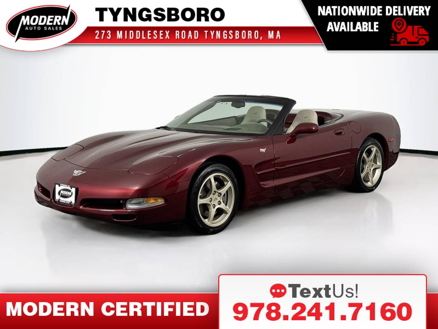 2003 Chevrolet Corvette Base — Convertible — 14,440 mi — Tyngsboro, MA