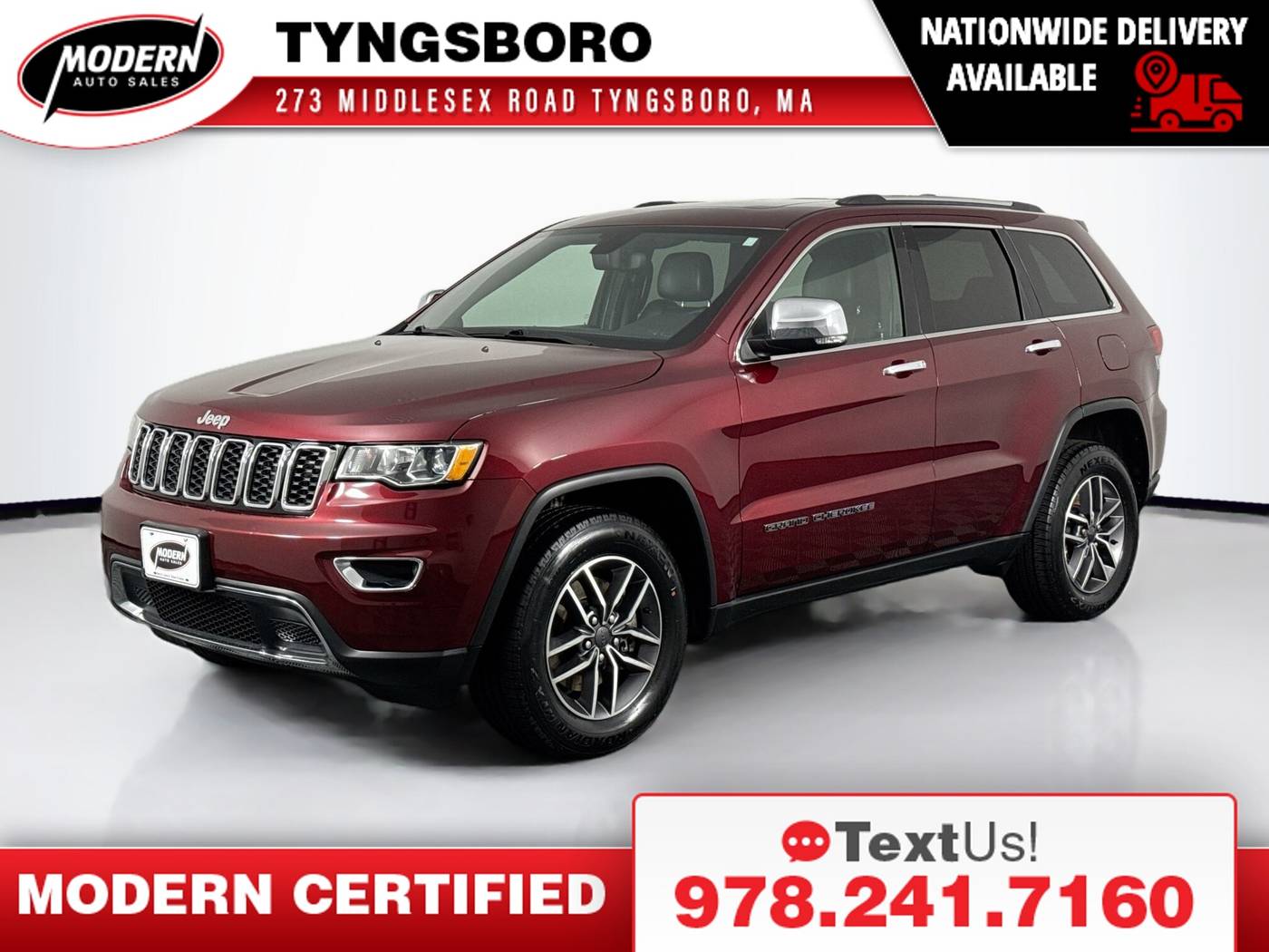 2021 Jeep Grand Cherokee WK Limited — SUV — 46,518 mi — Tyngsboro, MA
