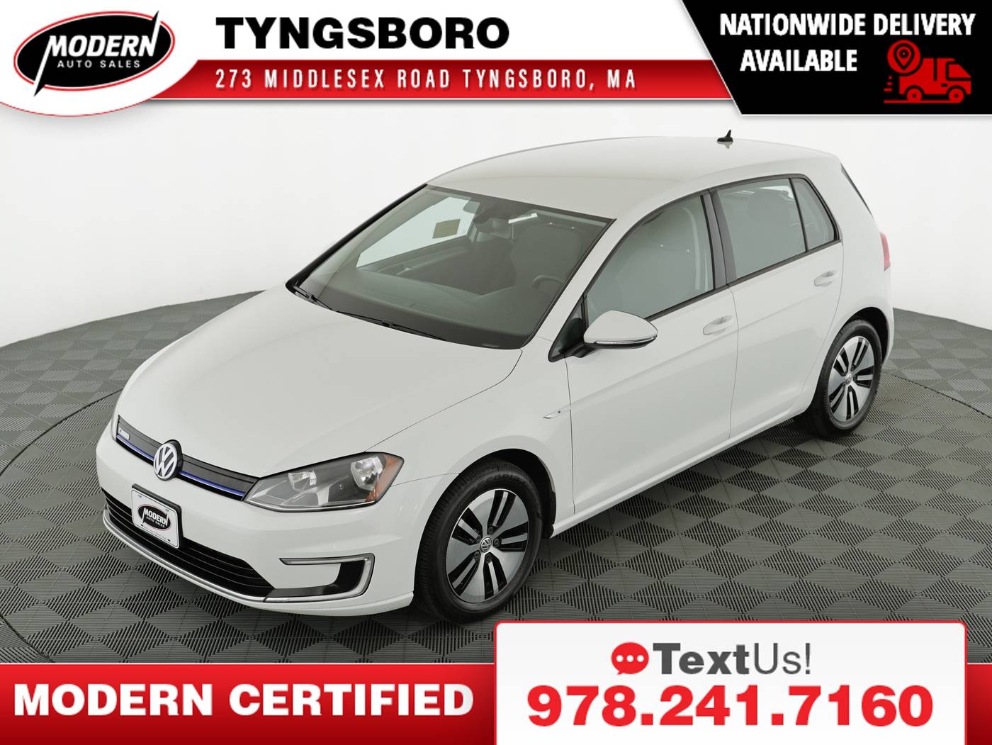 2016 Volkswagen e-Golf SE — Hatchback — 16,592 mi — Tyngsboro, MA