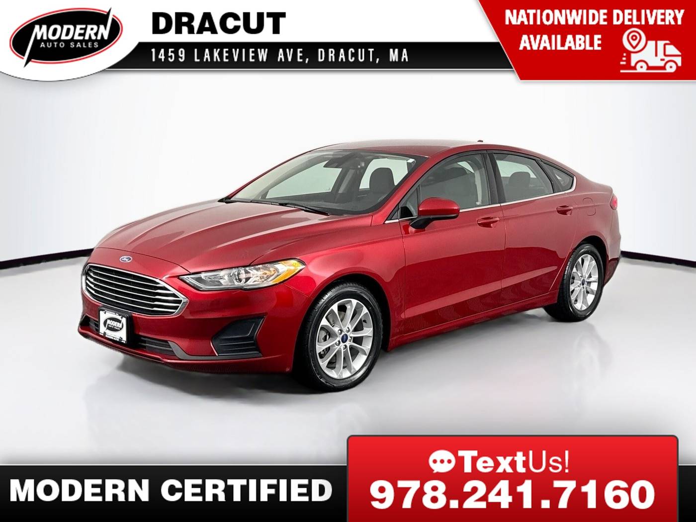 2020 Ford Fusion SE — Sedan — 58,866 mi — Tyngsboro, MA