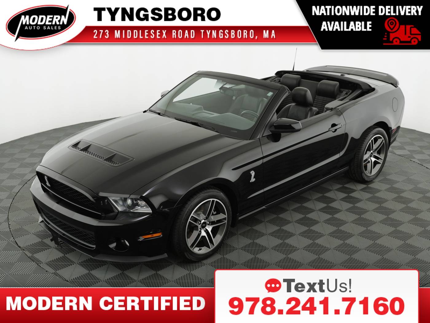 2010 Ford Mustang GT500 — Convertible — 30,056 mi — Tyngsboro, MA