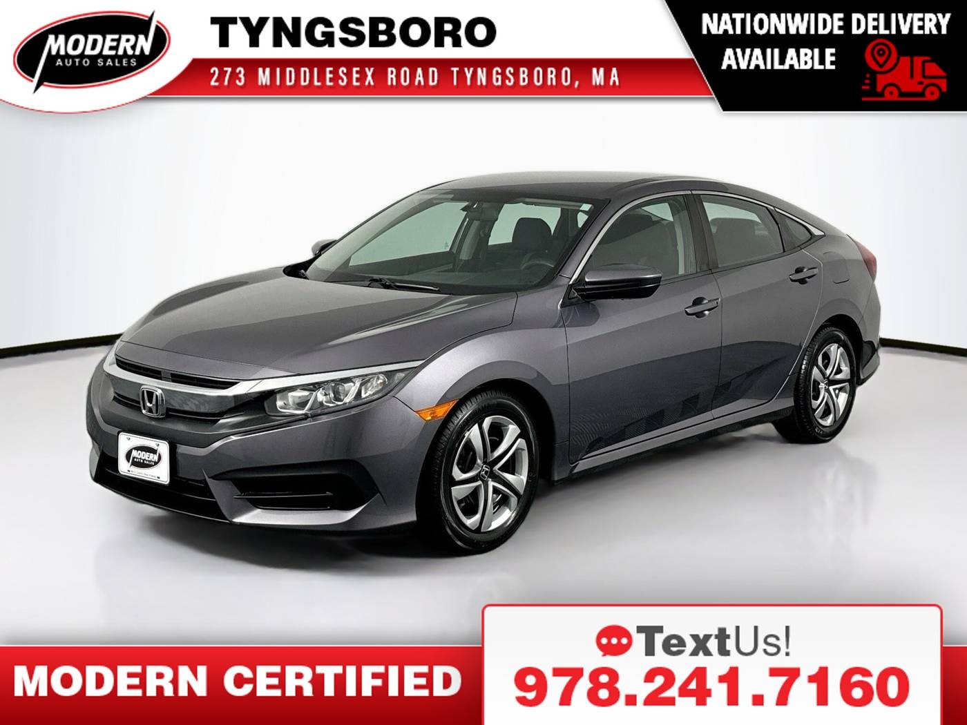 2017 Honda Civic LX — Sedan — 90,130 mi — Tyngsboro, MA