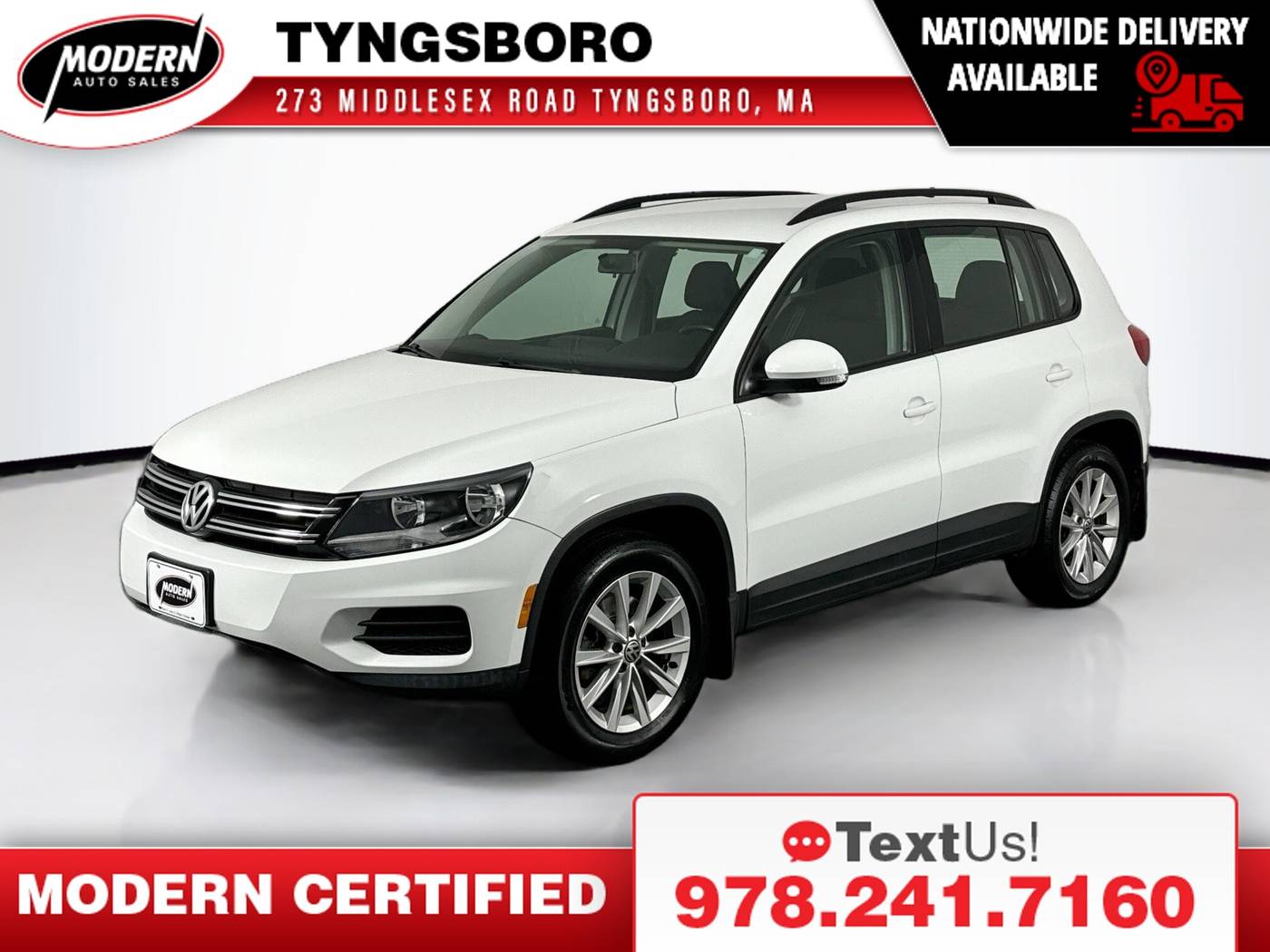 2017 Volkswagen Tiguan S — SUV — 69,665 mi — Tyngsboro, MA