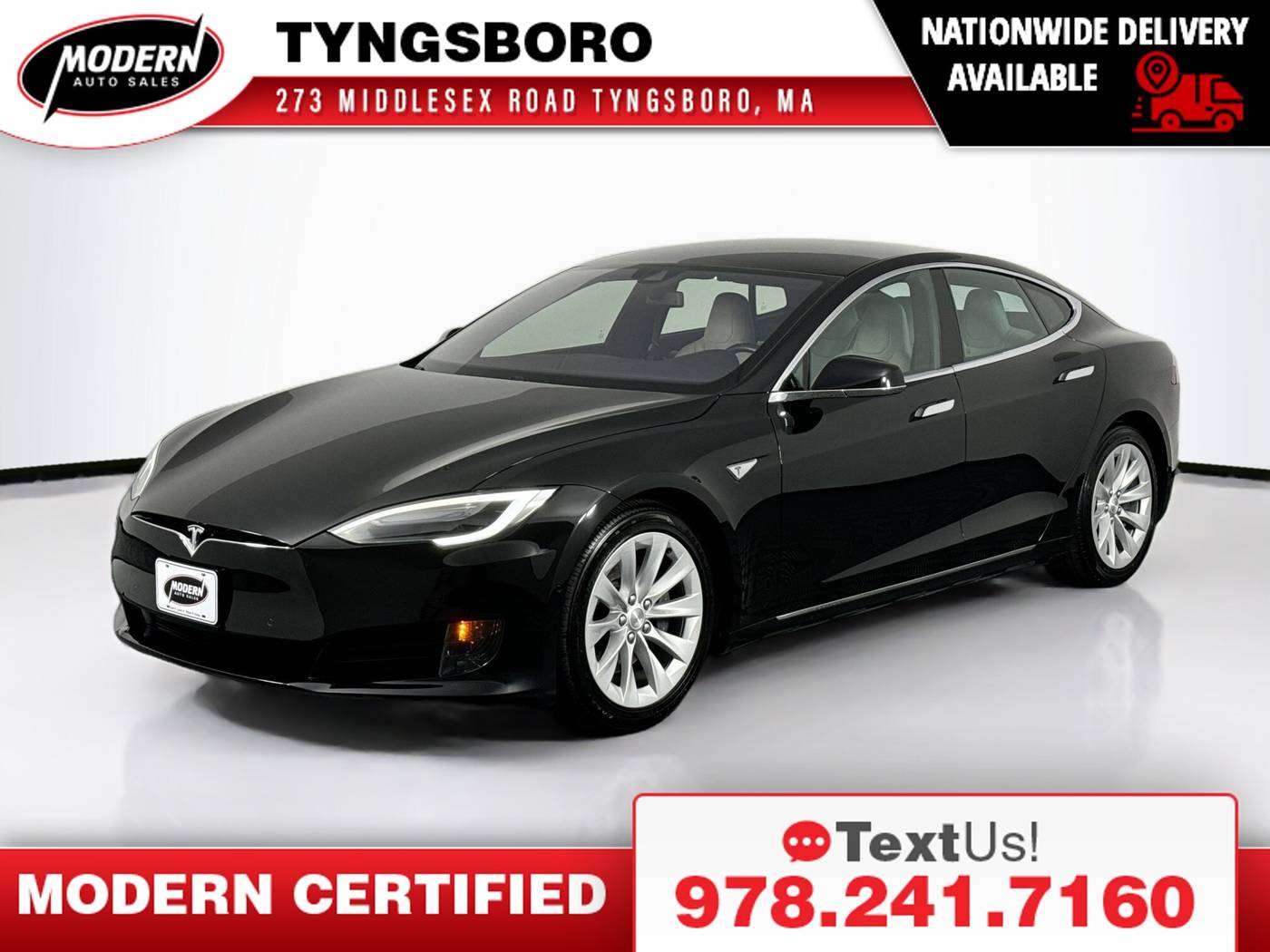 2016 Tesla Model S 60D — Hatchback — 25,041 mi — Tyngsboro, MA