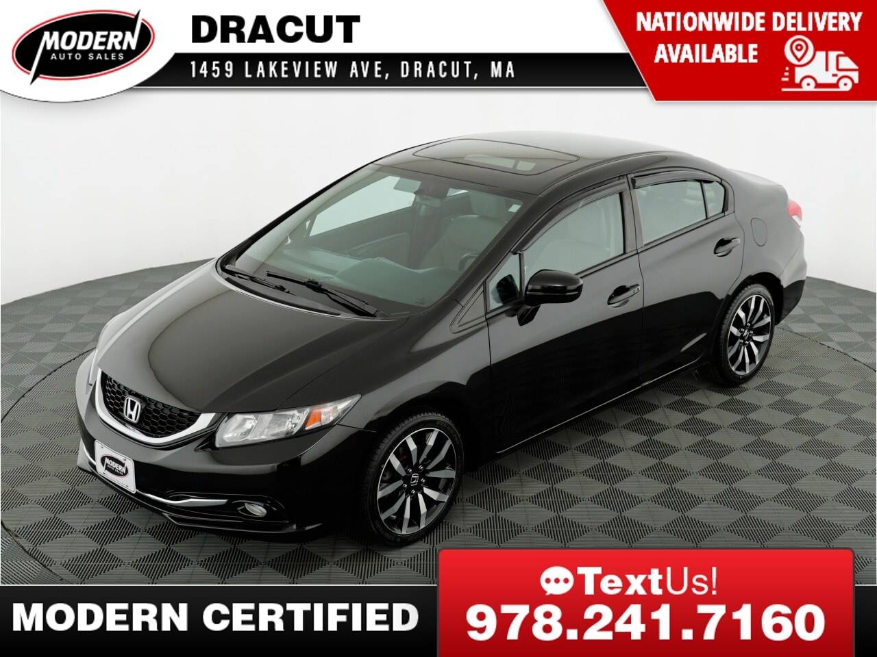 2014 Honda Civic EX-L — Sedan — 93,606 mi — Tyngsboro, MA