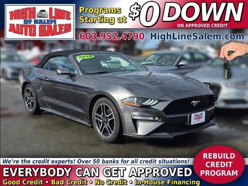 2018 Ford Mustang EcoBoost Premium — Convertible — 71,108 mi — Salem, NH