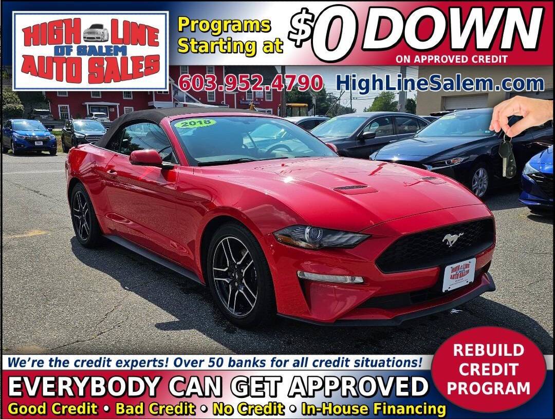 2018 Ford Mustang EcoBoost Premium — Convertible — 69,806 mi — Salem, NH