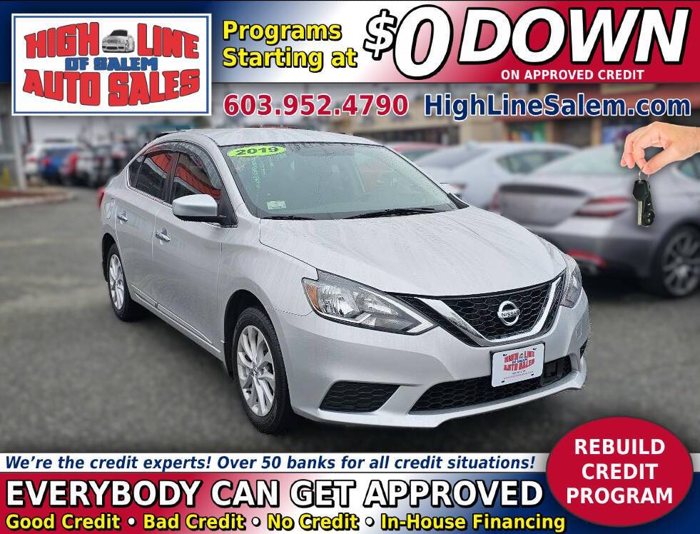 2019 Nissan Sentra SV — Sedan — 47,594 mi — Salem, NH