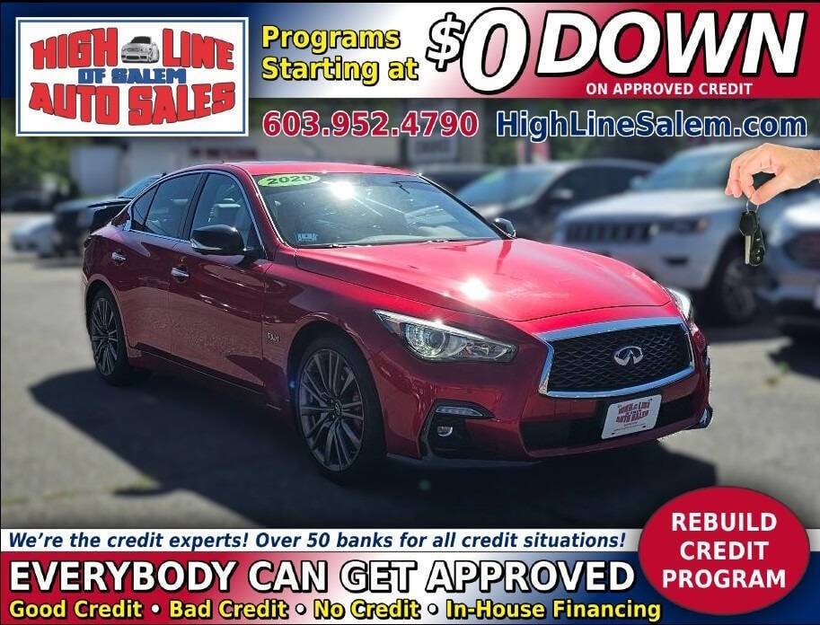 2020 INFINITI Q50 RED SPORT 400 — Sedan — 39,605 mi — Salem, NH
