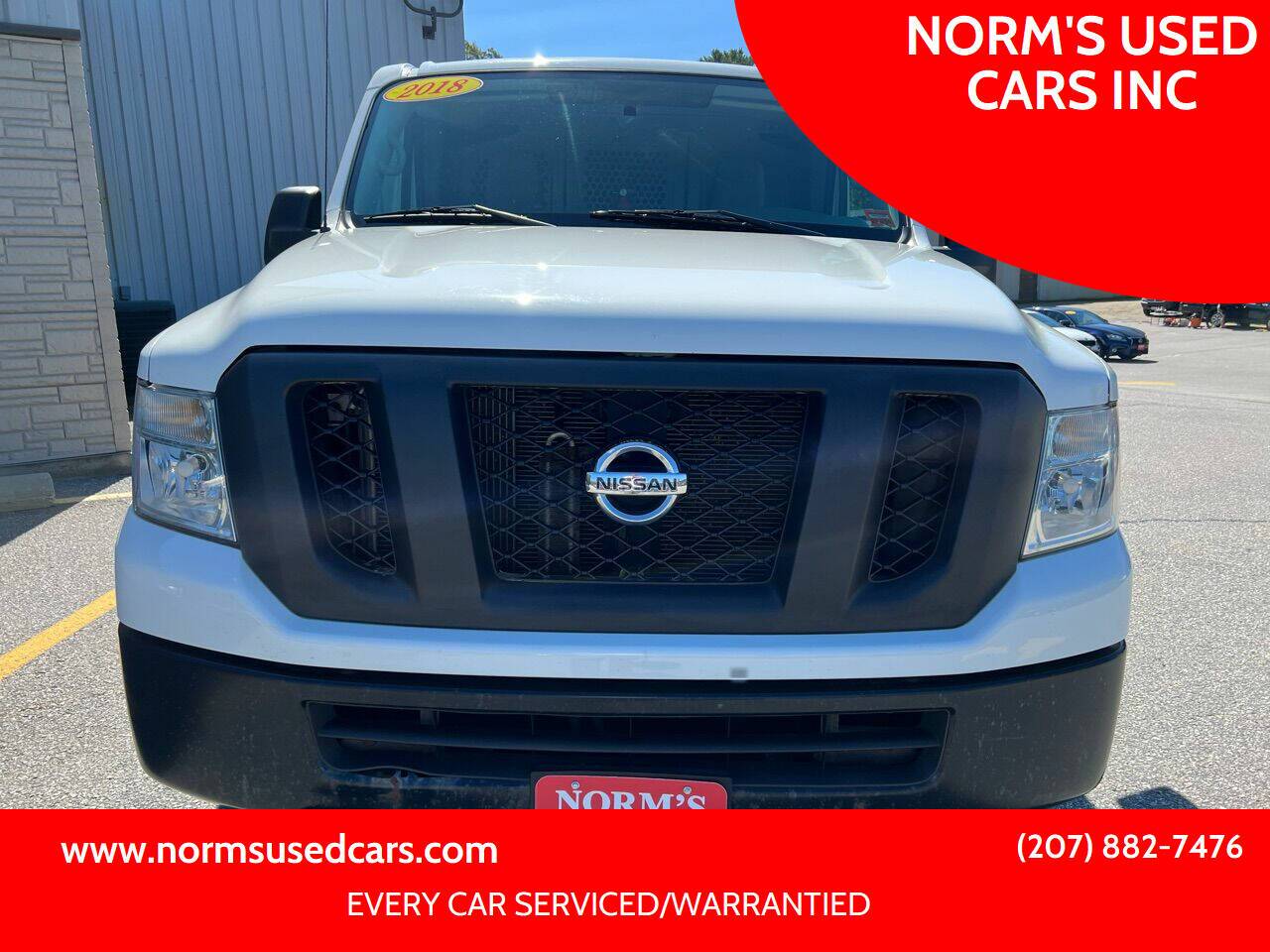 2018 Nissan NV Cargo NV2500 HD S — Cargo Van — 109,564 mi — Wiscasset, ME