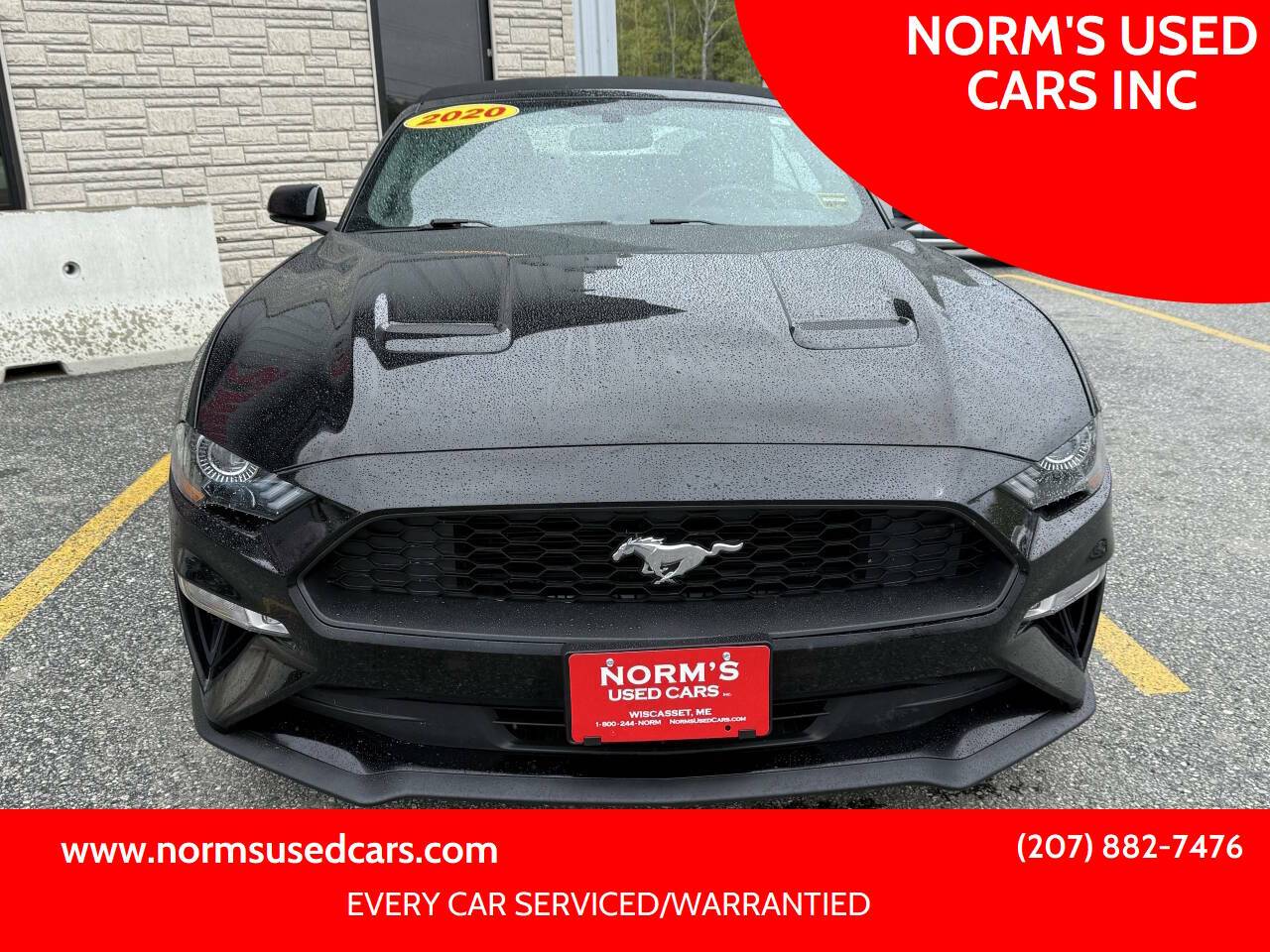 2020 Ford Mustang EcoBoost Premium — Convertible — 55,274 mi — Wiscasset, ME