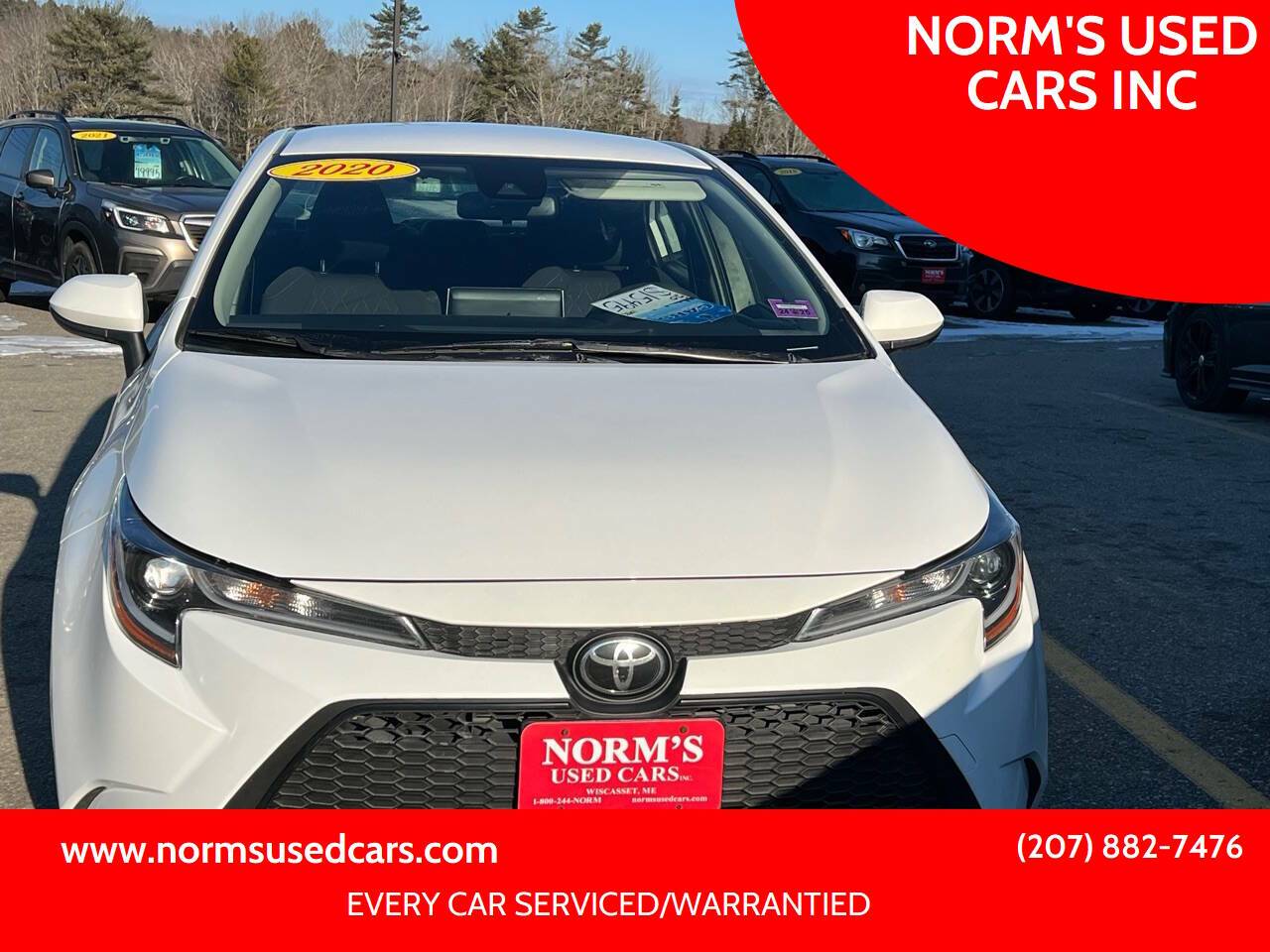 2020 Toyota Corolla LE — Sedan — 109,485 mi — Wiscasset, ME
