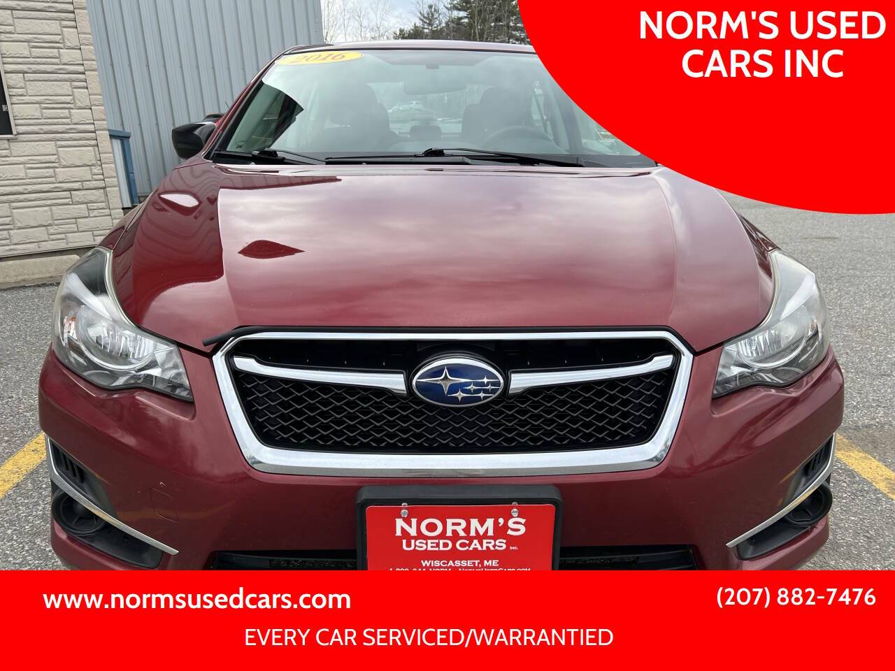 2016 Subaru Impreza 2.0i — Sedan — 83,903 mi — Wiscasset, ME