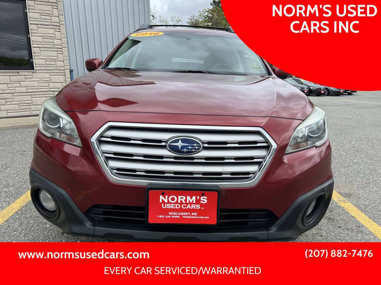 2016 Subaru Outback 2.5i Premium — SUV — 198,017 mi — Wiscasset, ME