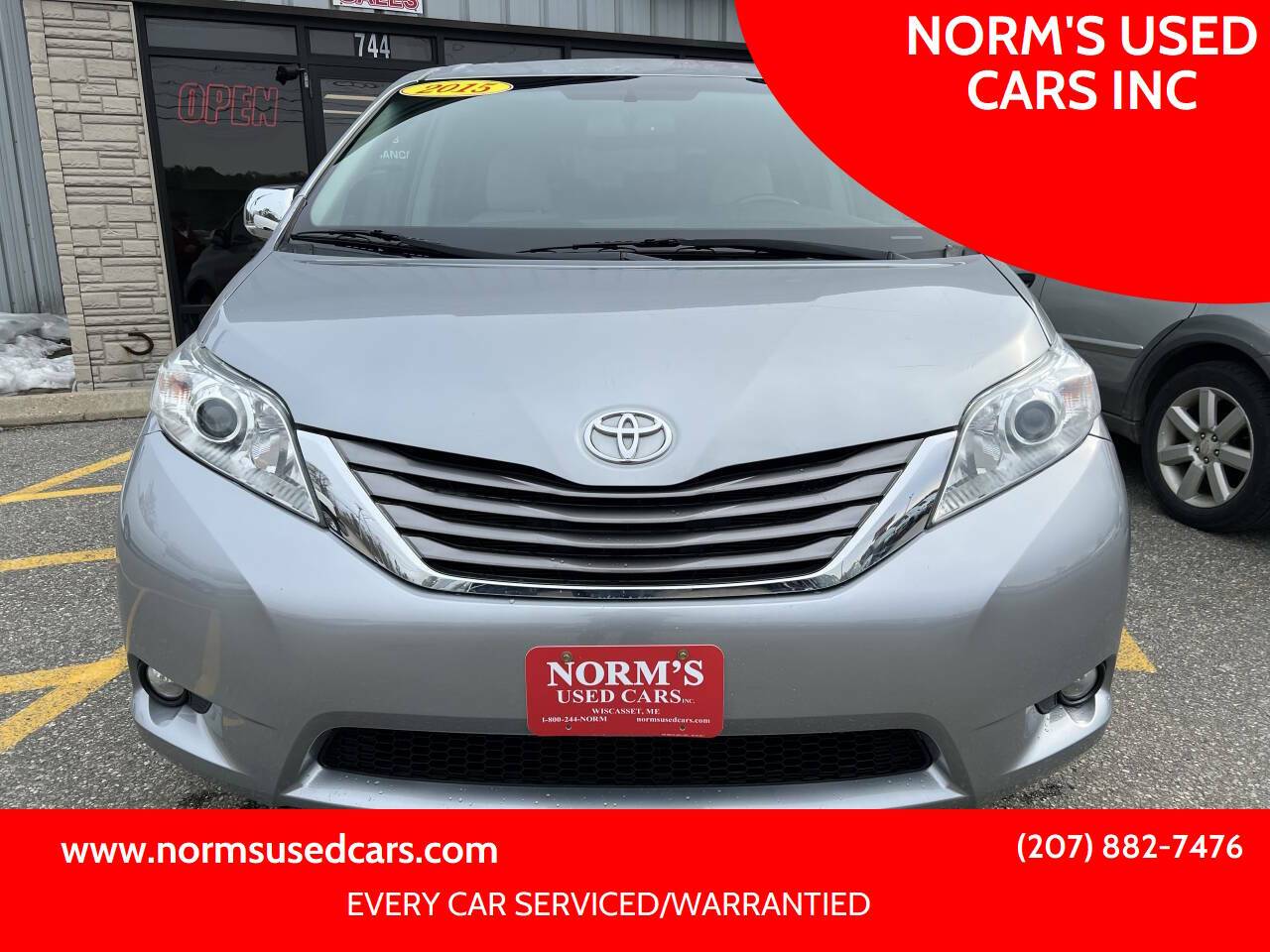 2015 Toyota Sienna XLE — Minivan — 81,956 mi — Wiscasset, ME