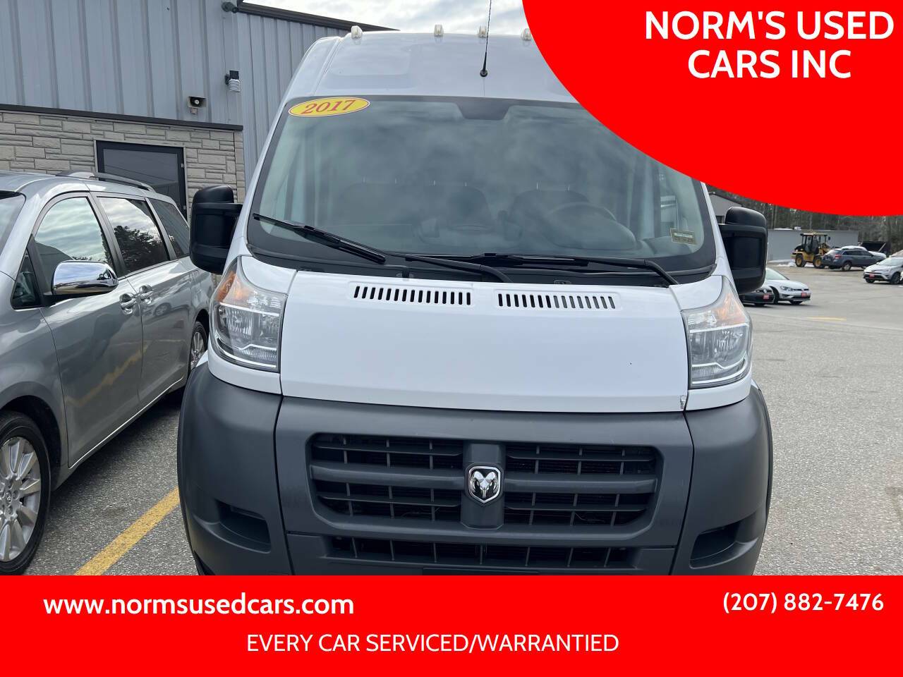 2017 Ram ProMaster Cargo Van 2500 — Cargo Van — 101,920 mi — Wiscasset, ME
