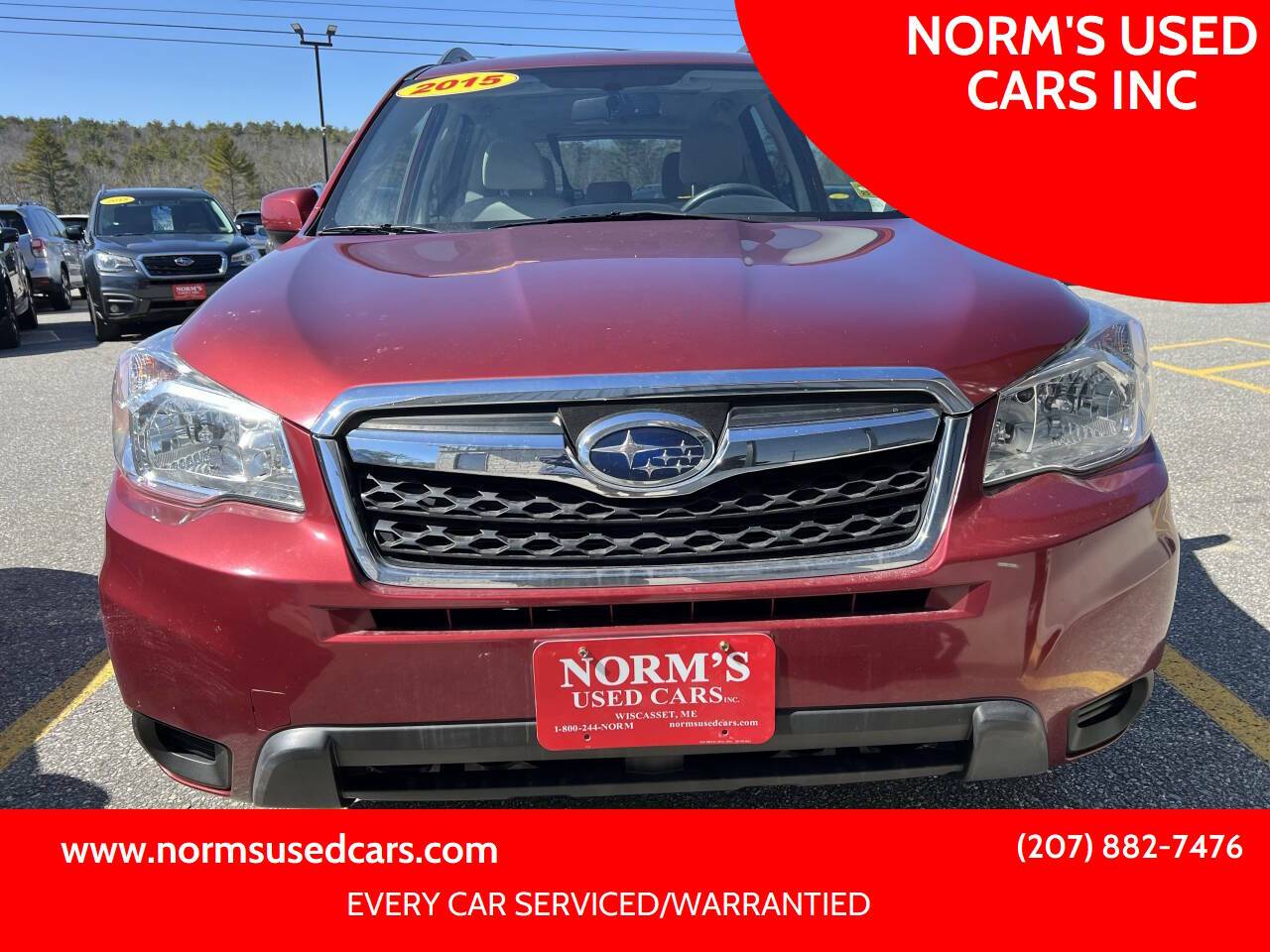 2015 Subaru Forester 2.5i Premium — SUV — 90,006 mi — Wiscasset, ME