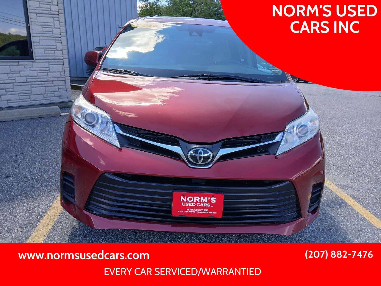 2018 Toyota Sienna LE — Minivan — 136,479 mi — Wiscasset, ME