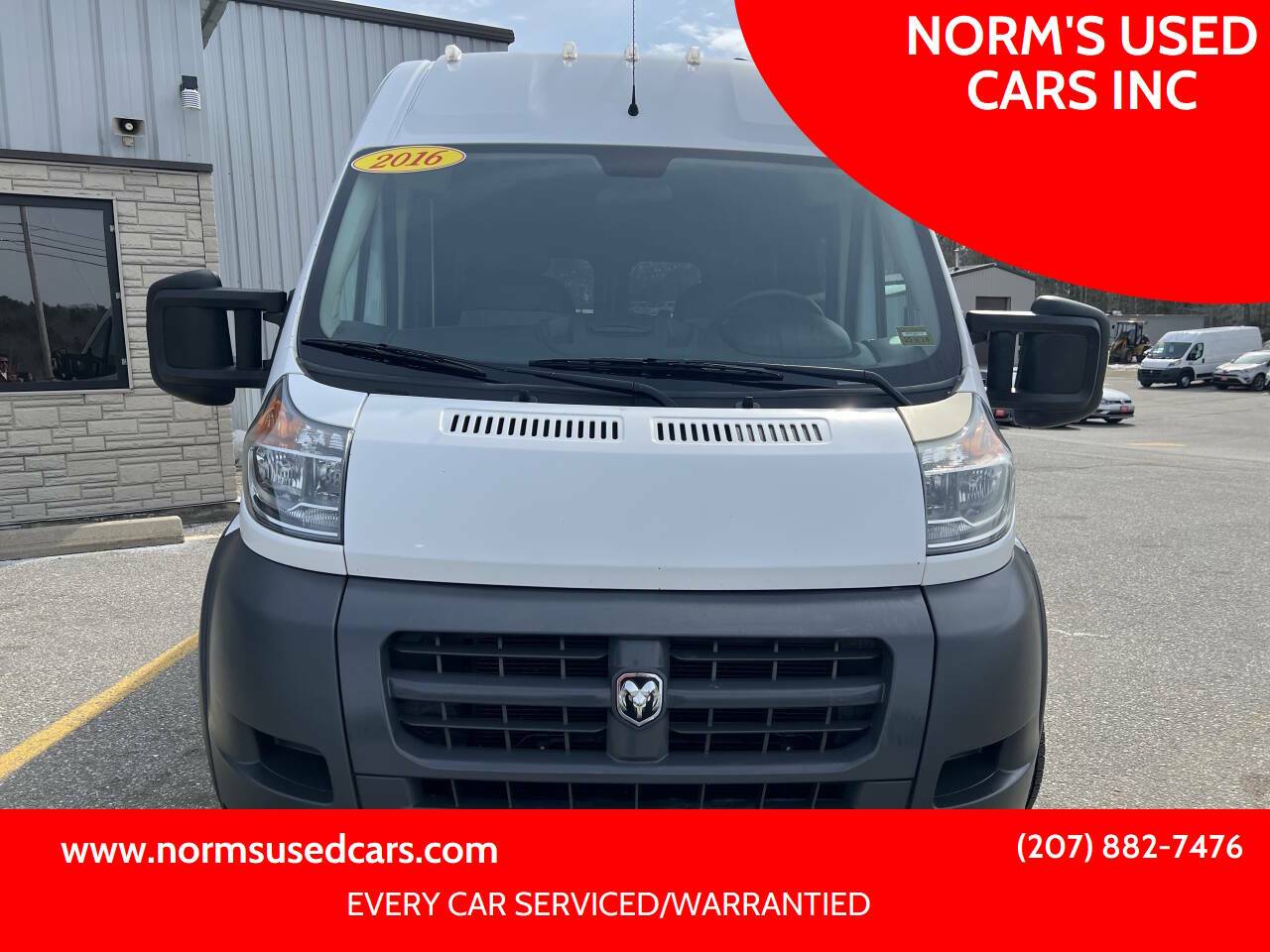 2016 Ram ProMaster Cargo Van 2500 — Cargo Van — 145,269 mi — Wiscasset, ME