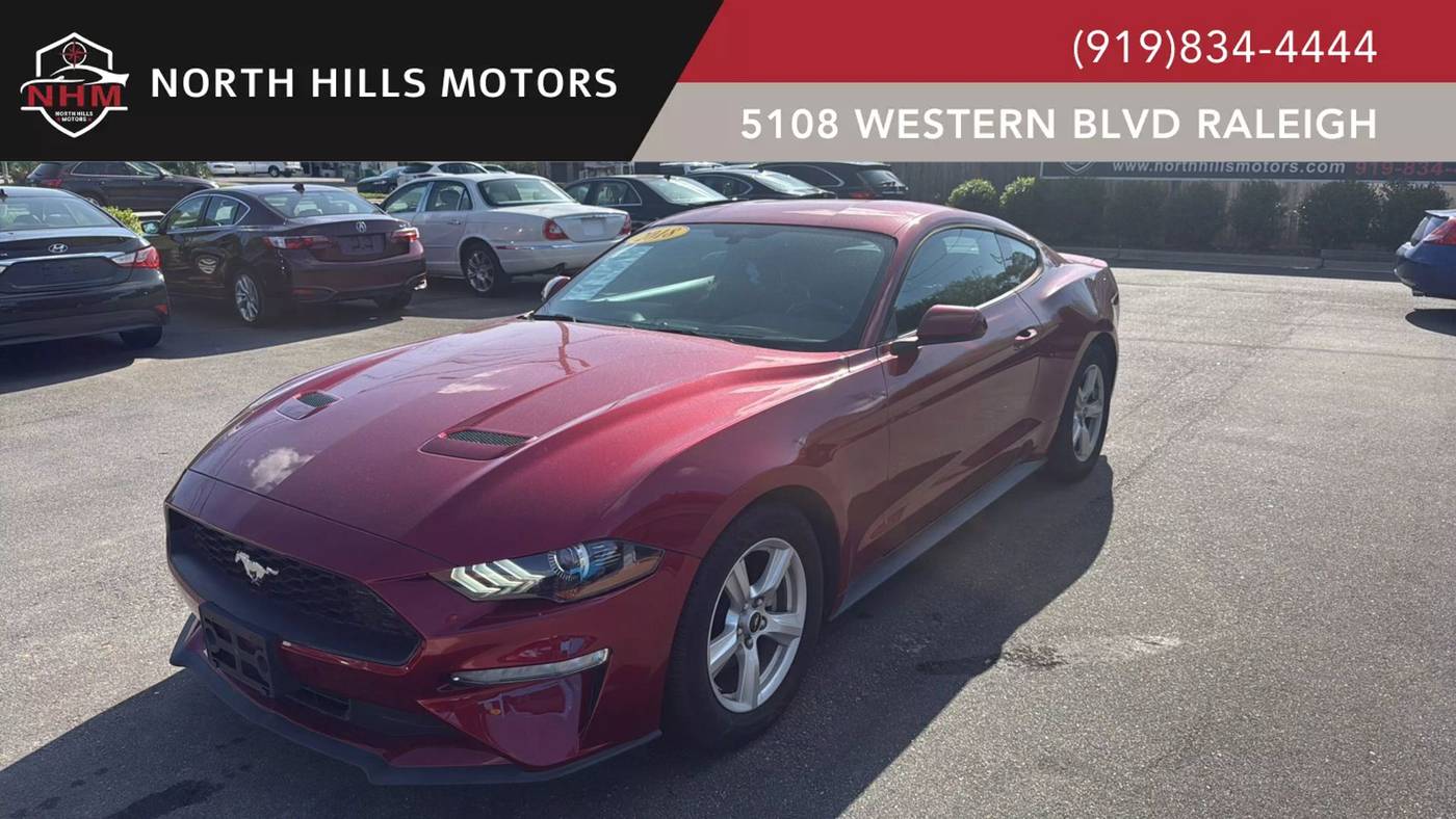 2018 Ford Mustang EcoBoost — Coupe — 82,707 mi — Raleigh, NC