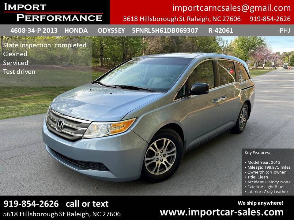 2013 Honda Odyssey EX-L — Minivan — 199,200 mi — Raleigh, NC