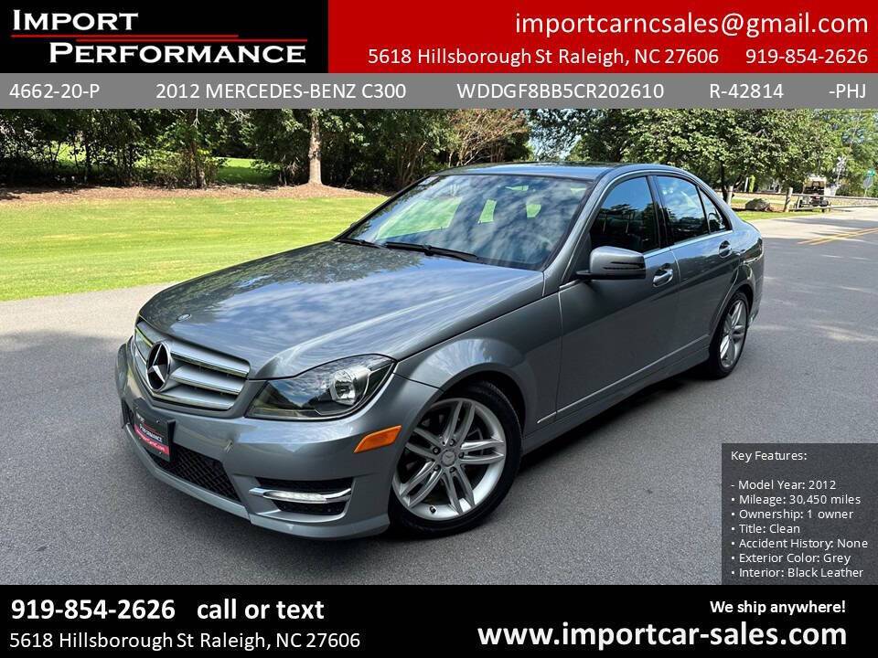 2012 Mercedes-Benz C-Class C 300 — Sedan — 30,450 mi — Raleigh, NC