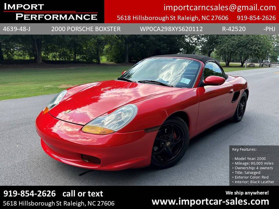 2000 Porsche Boxster Standard — Convertible — 90,000 mi — Raleigh, NC