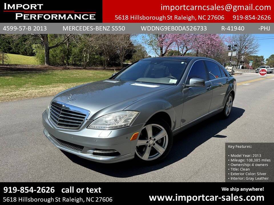2013 Mercedes-Benz S-Class S 550 — Sedan — 108,385 mi — Raleigh, NC