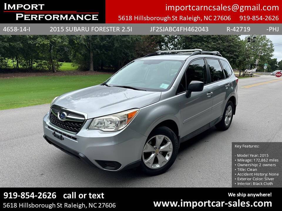 2015 Subaru Forester 2.5i — SUV — 172,862 mi — Raleigh, NC