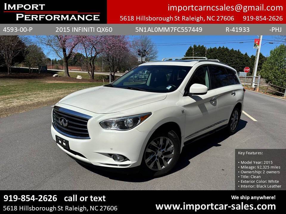 2015 INFINITI QX60 3.5 — SUV — 92,600 mi — Raleigh, NC