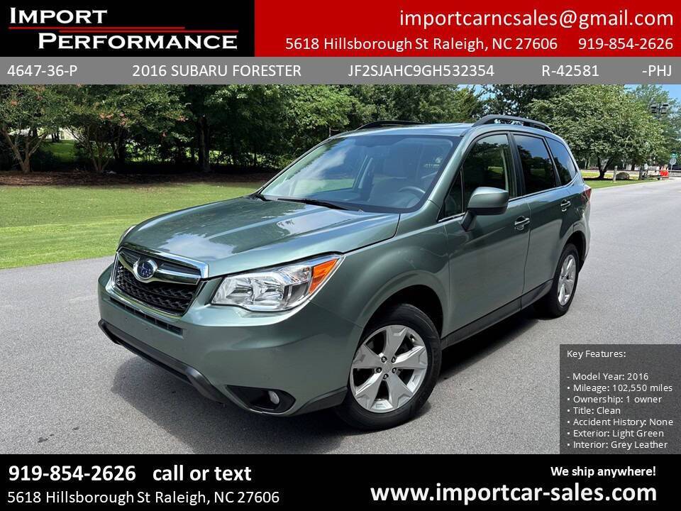 2016 Subaru Forester 2.5i Limited — SUV — 102,550 mi — Raleigh, NC