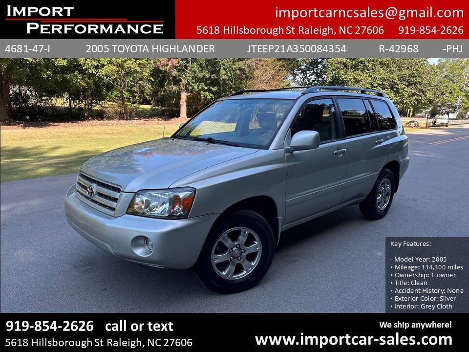 2005 Toyota Highlander Base V6 — SUV — 114,300 mi — Raleigh, NC