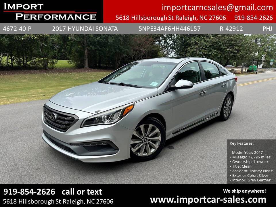 2017 Hyundai Sonata Sport — Sedan — 72,795 mi — Raleigh, NC