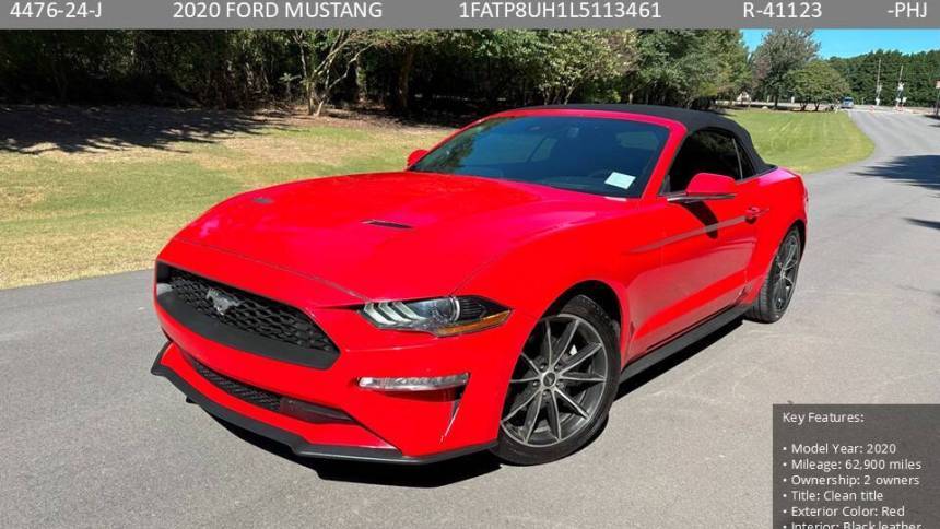 2020 Ford Mustang EcoBoost Premium — Convertible — 62,900 mi — Raleigh, NC